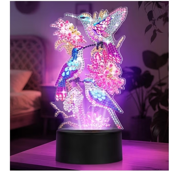 Colorful LED Hummingbird Display - Picture 5 of 5